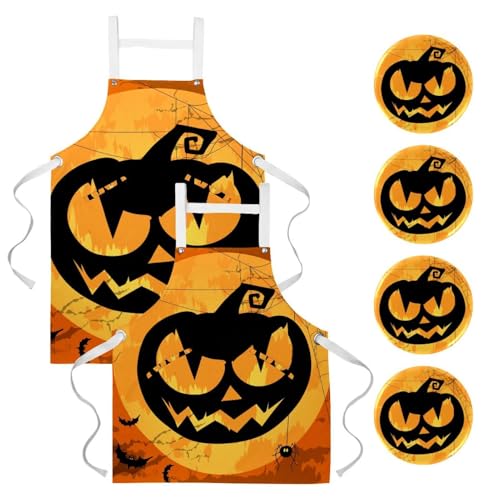 Tablier de cuisine lot de 2 pour éviter les taches en pâtisserie et bar