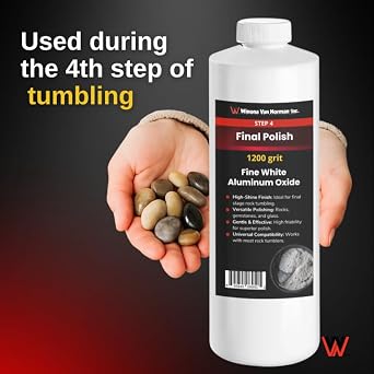 White Aluminum Oxide 1200 Grit - Rock Polishing Powder - Step 4 (1lb)