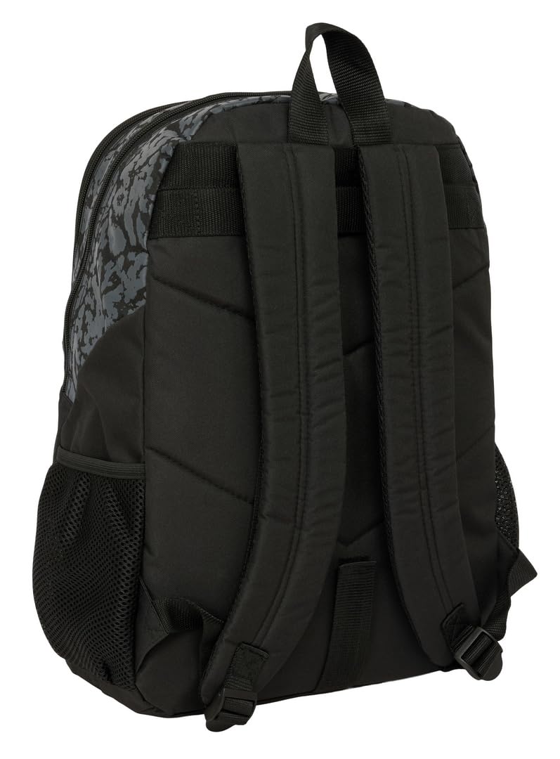 Safta Naruto - Zaino scuola per bambini, ideale per bambini di diverse età, comodo e versatile, qualità e resistenza, 32 x 16 x 44 cm, Nero, M, Casual