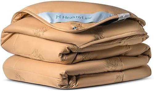 Miniatura 7 de HealthyLine Edredón alternativo de plumón de invierno de pelo camello - Manta de lana transpirable natural  Algodón, 233TC, 300 GSM - Inserto de