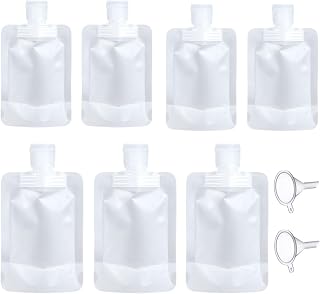 10 Pcs Portable Travel Pouches Travel Fluid Makeup Packing Bag Stand Up Pouch Refillable Cosmetic Container Kits Travel Accessories Set for Lotion Shampoo Face Cream(50ml/100ml)