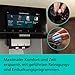 Siemens Kaffeevollautomat EQ900 iAroma, personalisierbare Einstellungen, präzises Mahlwerk, großes, intuitives Full-Touch-Display, 2 Bohnenbehälter für unterschiedliche Bohnen, Silber, TQ927E03