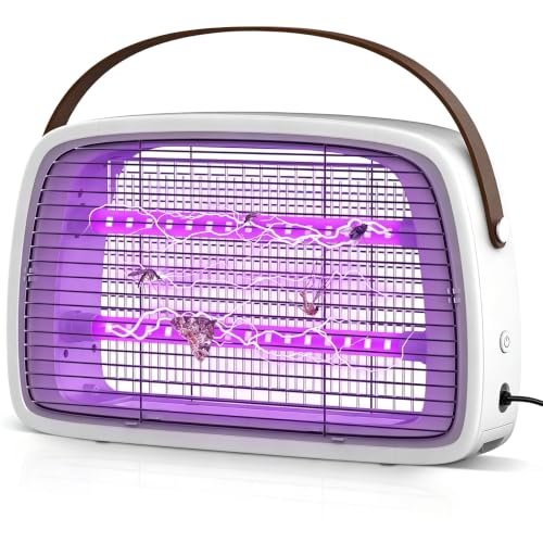 seenlast Lampe Anti Moustique, 3800V Moustique Electrique, 2 UV LED Tue Mouche Electrique pour Intérieur et Extérieur, Anti Mouche Efficace Contre Les Moucherons, Mosquito et Insectes