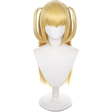 Long Double Ponytails Misa Cosplay Costume Wigs Halloween for Women Girls Blonde