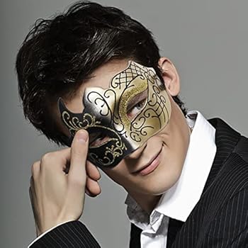 Exotisch Maskerademasker Op Jutecanvas Roze Masker Met Een Grote Ventilator De Hoofd En Wit Zwart Gouden Patronen 138418821