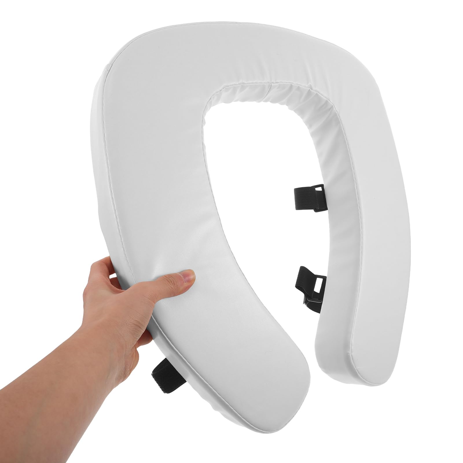 HEMOTON Copriwater Rialzato Imbottito Spesso da 4,3 Cm per Anziani, Cuscino Lavabile Antiscivolo Compatibile Wc Standard, Ausilio Mobilità per Bagno e Viaggi