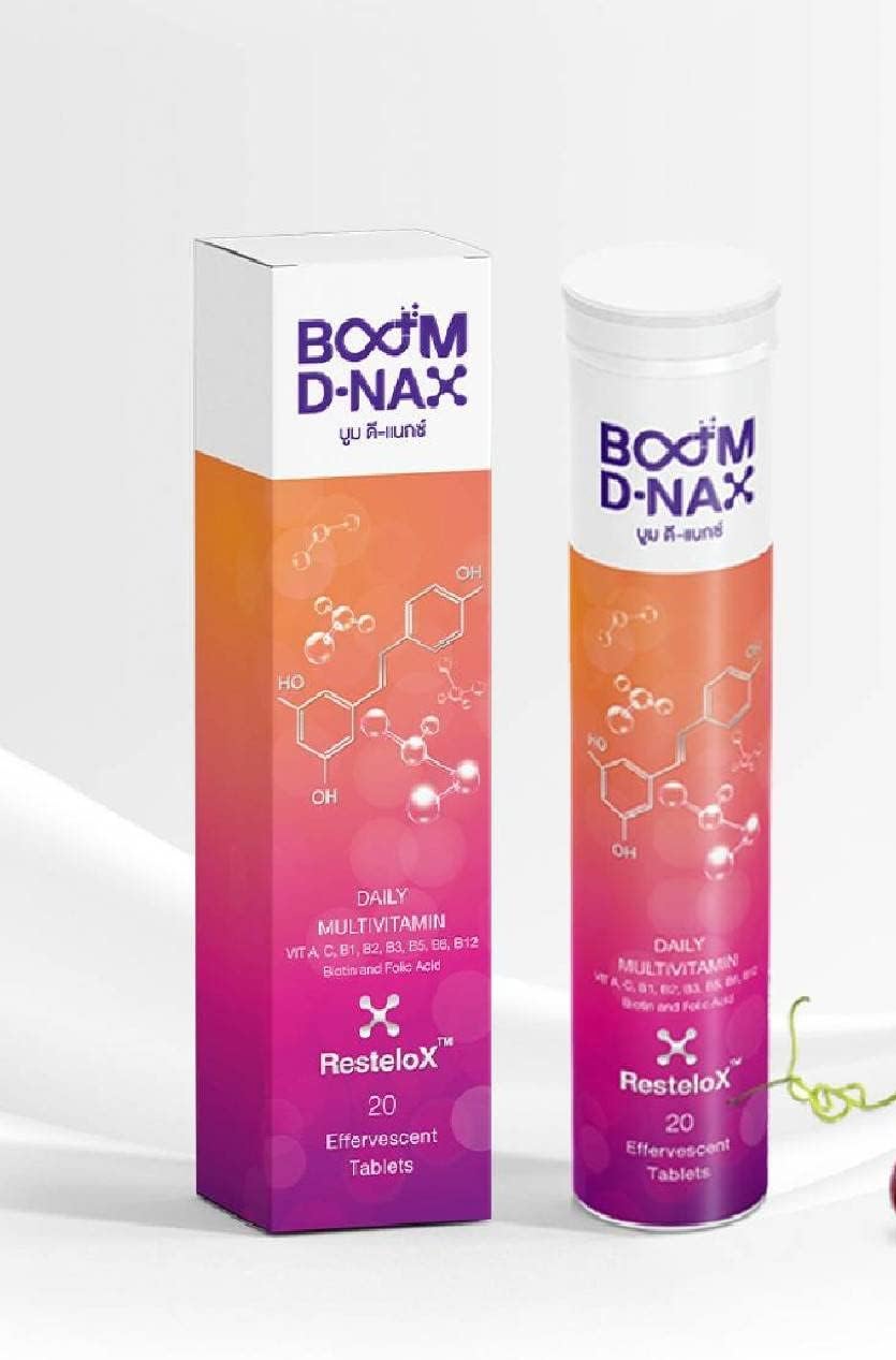 D-NAX (Effervescent Tablet Dietary Supplement Product) Boom D - NAX, Mixed Berry Scent, Fragrant, Delicious, Fresh The Body absorbs quickl.by GBS. : Health & Household