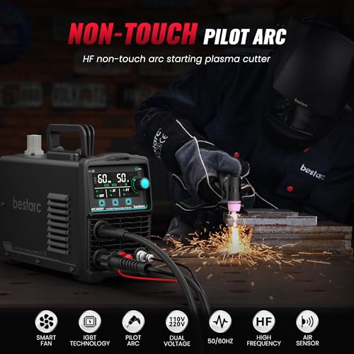 Image of Bestarc 50A Plasma Cutter Machine, Pilot Arc, IGBT 110V /220V Dual Voltage