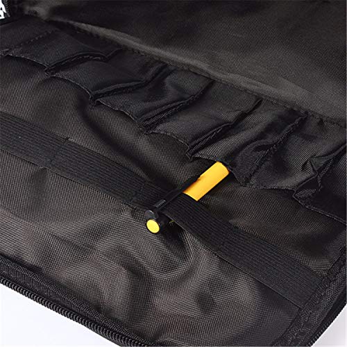 Hairdressing Bag, LuckyFine Professional Salon Hair Tools Hairdressing Bag, Large Capacity Hair Stylist Cosmetic Organizer with Accessory Pockets, For both hand or shoulder carry - Travel Luggage