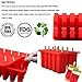 Homemade Popsicle Molds Shapes, Silicone Frozen Ice Popsicle Maker-BPA Free, with 50 Popsicle Sticks, 50 Popsicle Bags, Funnel and Ice Pop Recipes(10 Cavities)