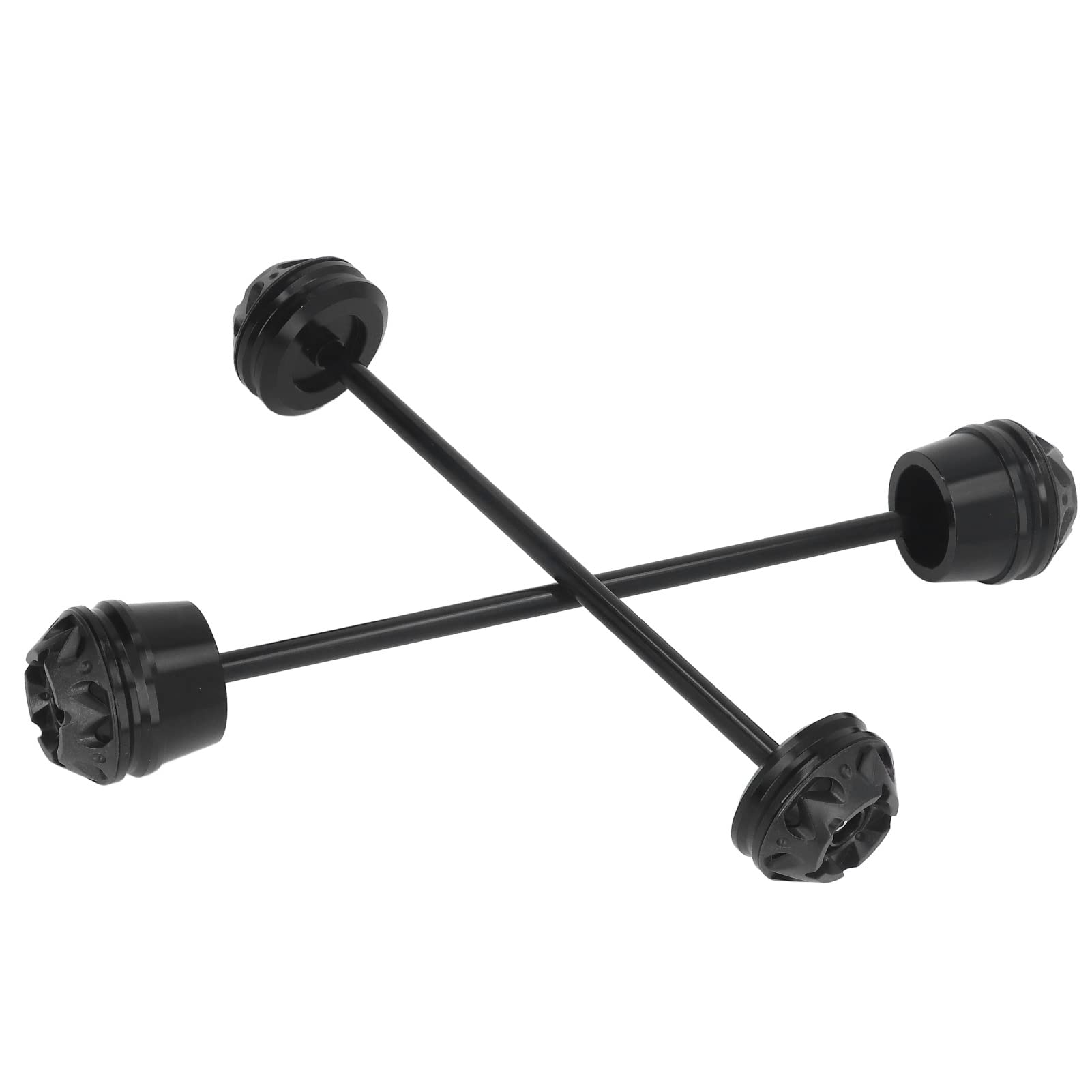 Dioche Eje Trasero MT-07 Caída de Rueda de Motocicleta de 2 Piezas para MT‑07 2014‑2016 y FZ‑07 2014‑2016 - Bolas Anticaída del Eje de Rueda Delantera y Trasera de Repuesto de Aleación de Aluminio