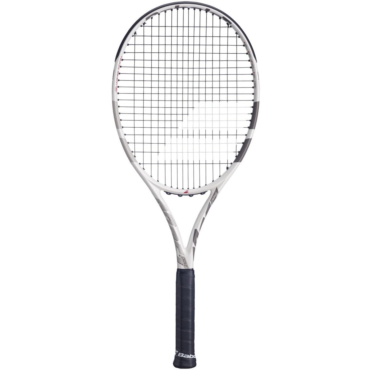 Babolat Boost Wimbledon - Raqueta de tenis con cuerdas, edición limitada, crema/marfil/beige oscuro, encordada con 16 g Babolat Syn Gut a tensión de rango medio