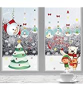 313 Pezzi Vetrofanie Natalizie Fiocchi Di Neve - Adesivi Statici Rimovibili Per Vetri, Porte E Finestre, Decorazioni Natalizie, 10 Fogli - 2