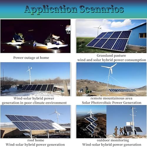 16000W Wind Solar Hybrid Controller - MPPT Boost, LCD Display, 8000W Wind Turbine & Solar Power, 12V Charge Controller for Renewable Energy, Efficient Energy Management System