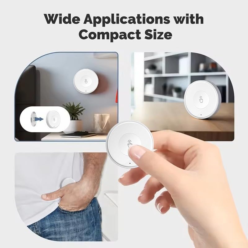 Whychstore Für ZigBee Smart Scene Switch, Automatisierung mit wiederaufladbarem Akku für TUYA Szenenschalter, Smart Home Automation Szenario Controller (weiß)