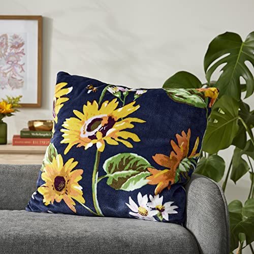 Vera Bradley Women's Decorative Throw Pillow With Removeable Hypoallergenic Insert, Sunflowers, One Size #TOP1