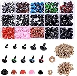 Facile à utiliser:Placez simplement les yeux de poupée en plastique dans la bonne position,puis fixez-les avec une rondelle appropriée à l'arrière,ces rondelles peuvent bien maintenir les yeux et le nez de sécurité et les empêcher de tomber pendant l'utilisation.