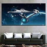 NATVVA Posters Wall Art Home Decor For Living Room HD Prints 1 Pieces Star Paintings Movie Enterprise Pictures No Frame