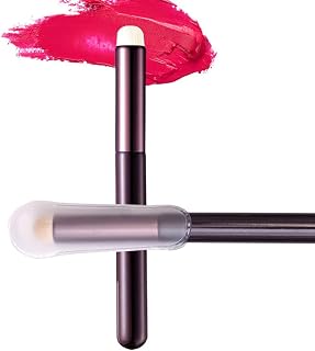 6Pcs Lip Brush Lip Smudge Brush Eye Shadow Brush Shadow Brush Eyeliner Smudge Brush with Cap Lip Makeup Brushes for Lipstick