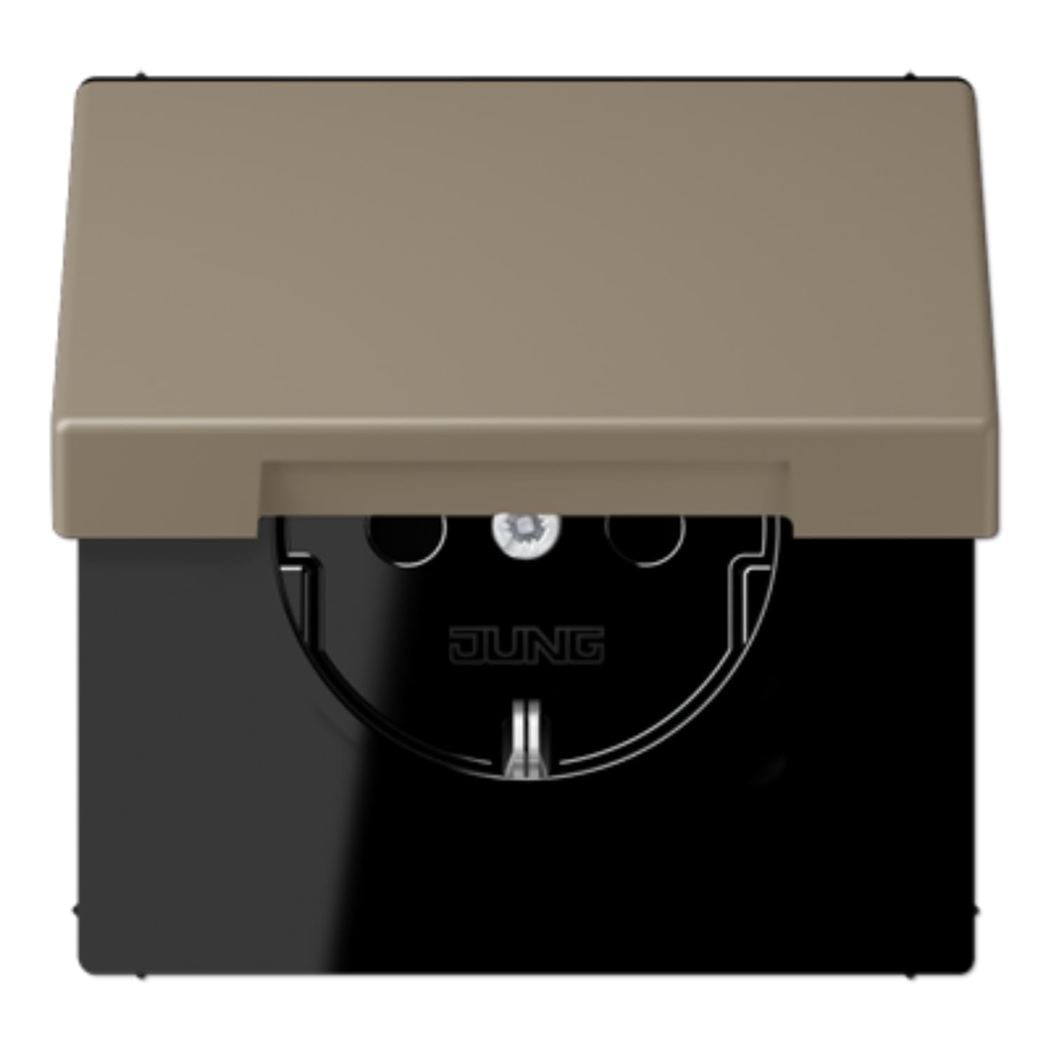 Prise de courant JUNG rabattable LC1520BFKIKL242 au design minimaliste pour intérieur épuré