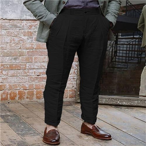 Linen Pants Men Yoga Beach Loose Fit Pant Summer Casual Elastic Waist Baggy Trousers Lightweight Bottons with Pockets2