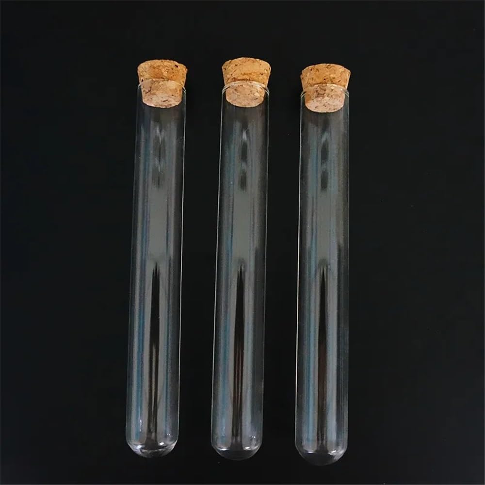 Équipements et fournitures de laboratoire Lot de 24 tubes en verre 20 x 150 mm avec bouchon liège for laboratoire