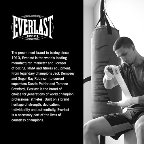 image for Everlast Elite 2 Heavy Bag with Universal Punching Bag Hanger, Quiet S