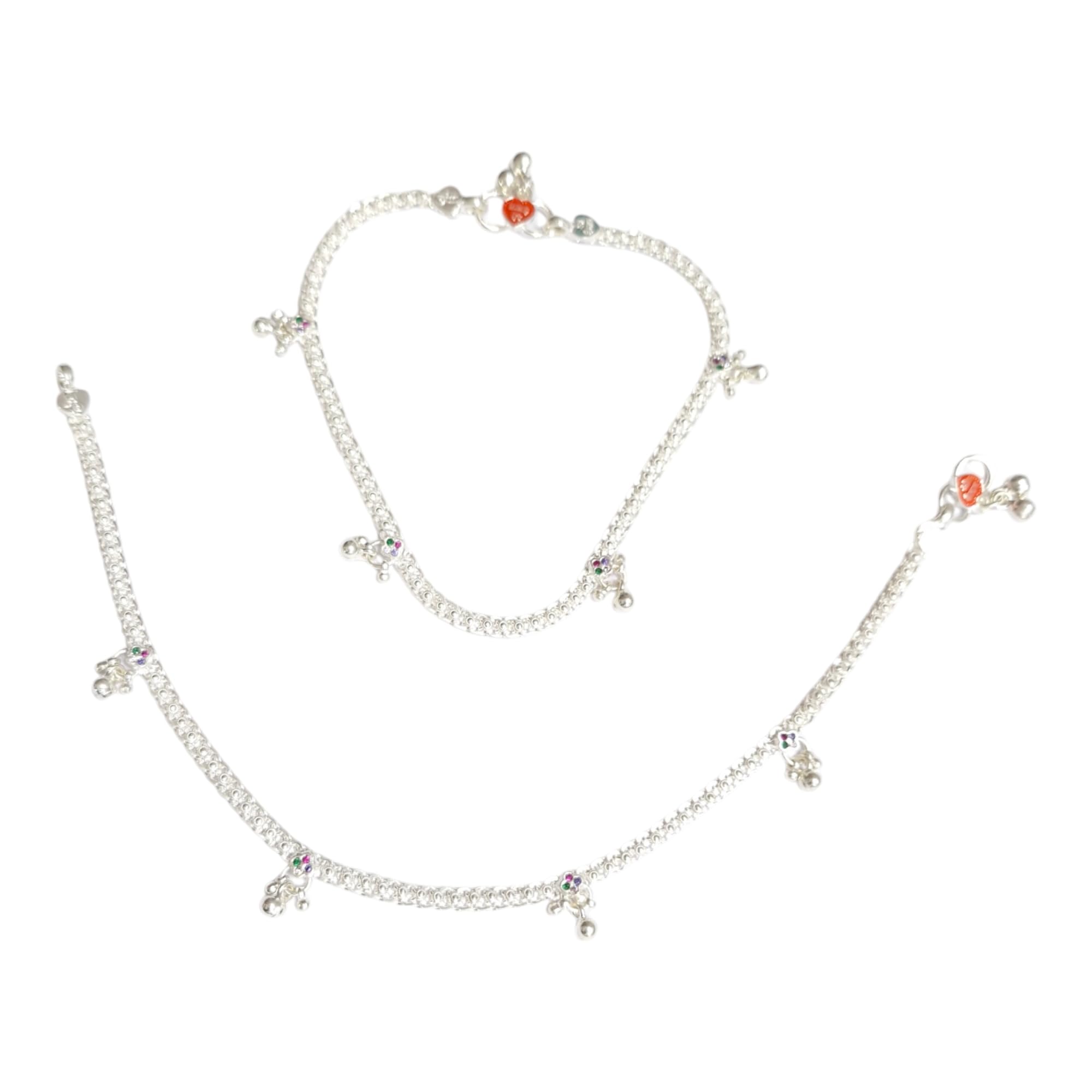 Shree Shobha Collection Silver Anklet Payal for Girl & womens (size-10.5 inch, weight- 33g) (B0CRDCHJJX) Amazon Price History, Amazon Price Tracker
