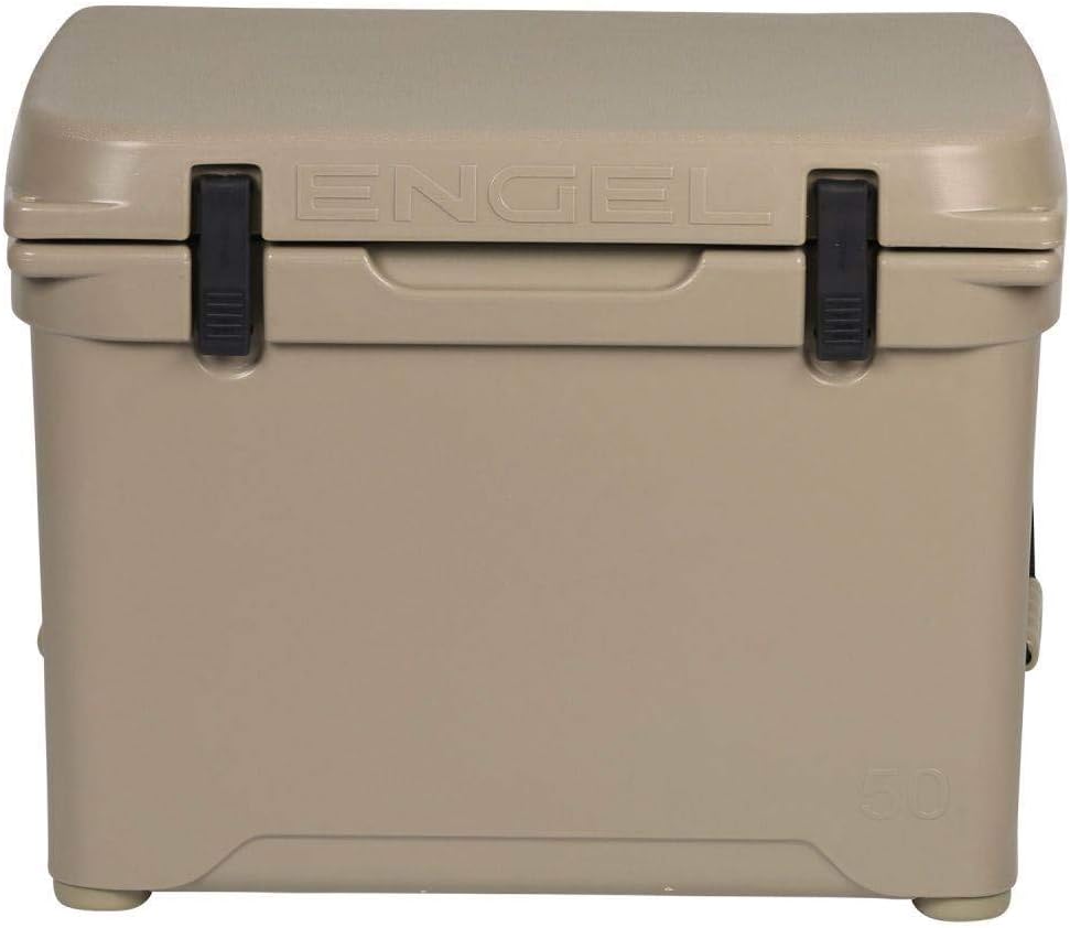 Engel Coolers ENG50 Cooler | 60 Can High Performance Durable Seamless Rotationally Molded Ice Box for Camping, Hunting, and Fishing