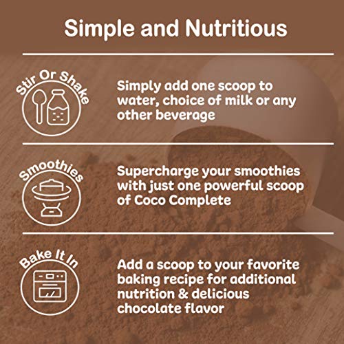 Coco Complete By New Vitality – Immune System And Metabolism Boosting Superfood Powder Supplement, Energy Support, Sugar Free, Real Cocoa Powder & Green Tea Extract, Chocolate Flavor, 30 Servings #TOP5