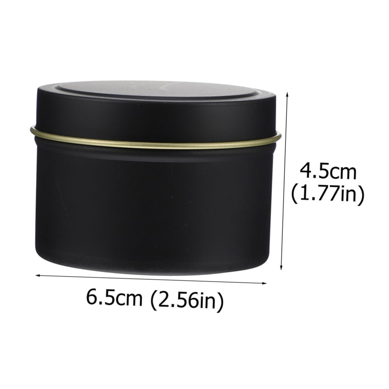 ULDIGI 5Pcs Candle Containers for Candle Making Empty Tin Jars with Lids Durable and Portable Craft Supplies for Parties and Travel Storage