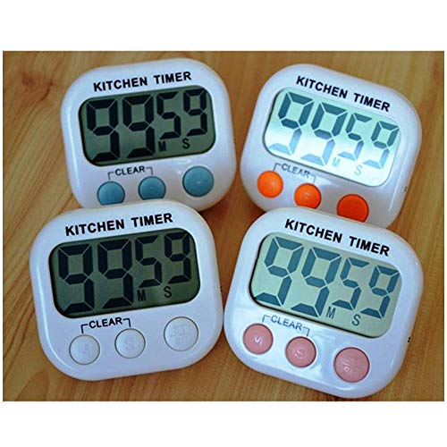 Timer Digital Cronômetro Imã Cozinha Treino Academia Luta 103 (Branco com verde)