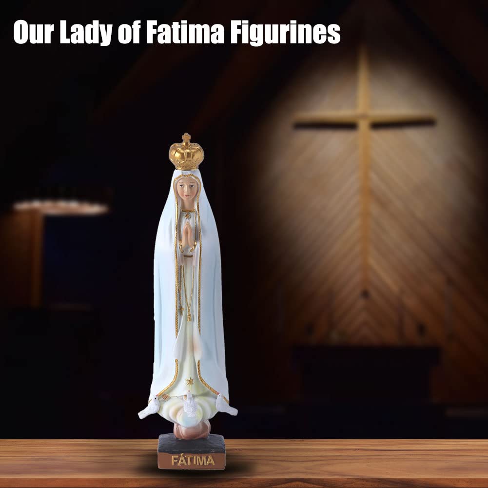 ファティマの聖母 聖像 聖像 再生木材製ファティマの聖母像(Our Lady of Fatima