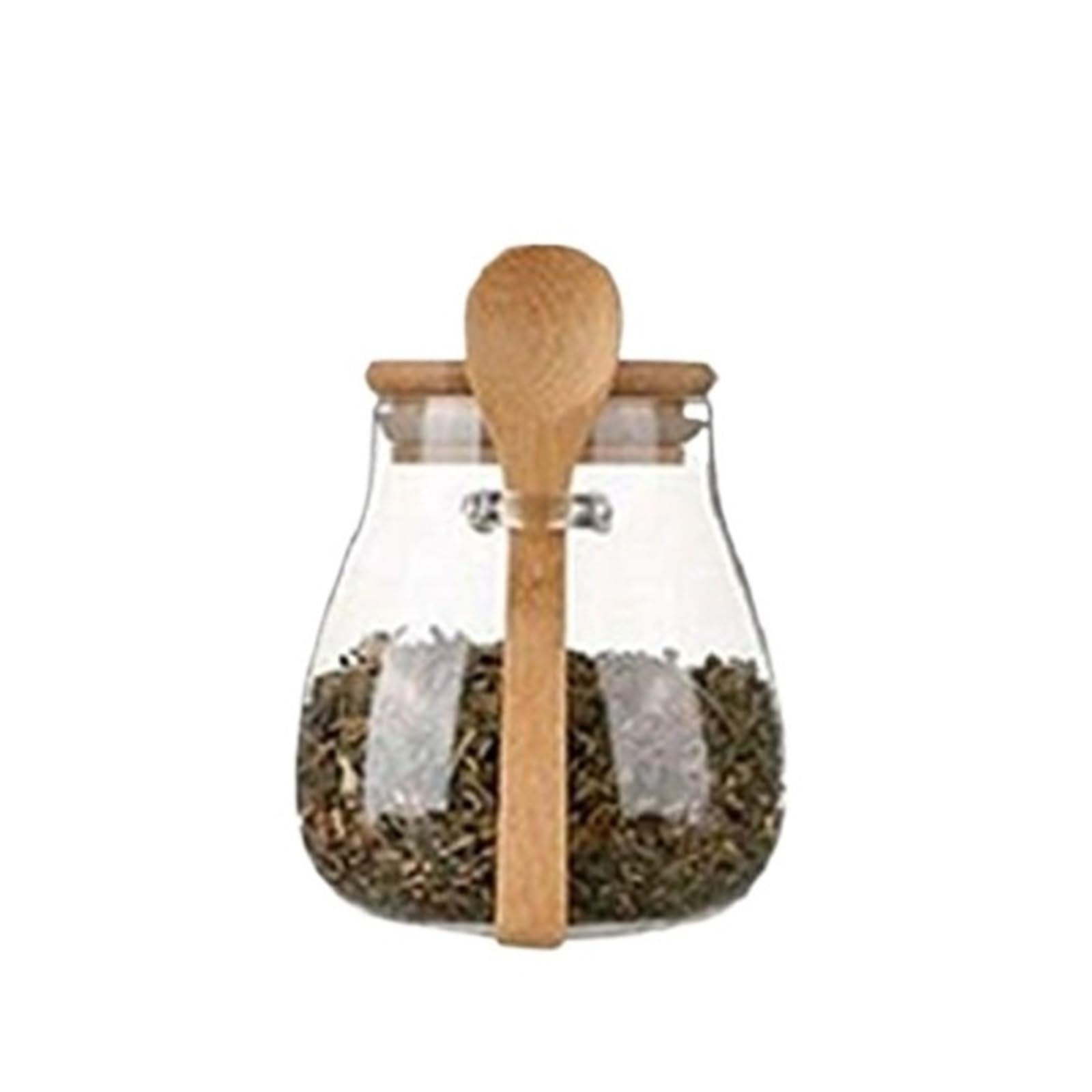 HYFEUOKF Hermetic Containers For Storage Pots Glass Jar With Lid Sealed Container Sugar Tea Cans Airtight Coffee Jars Kitchen Supply(350ml)