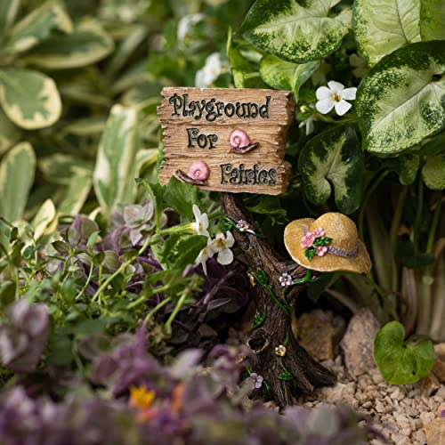 Pretmanns Fairy Garden Accessories Outdoor - Fairies For Fairy Garden - Miniature Fairy Garden Fairies For Garden - Boy & Girl Garden Fairies Supplies - Fairy Garden Figurines Playground Kit 4 Pieces #TOP5