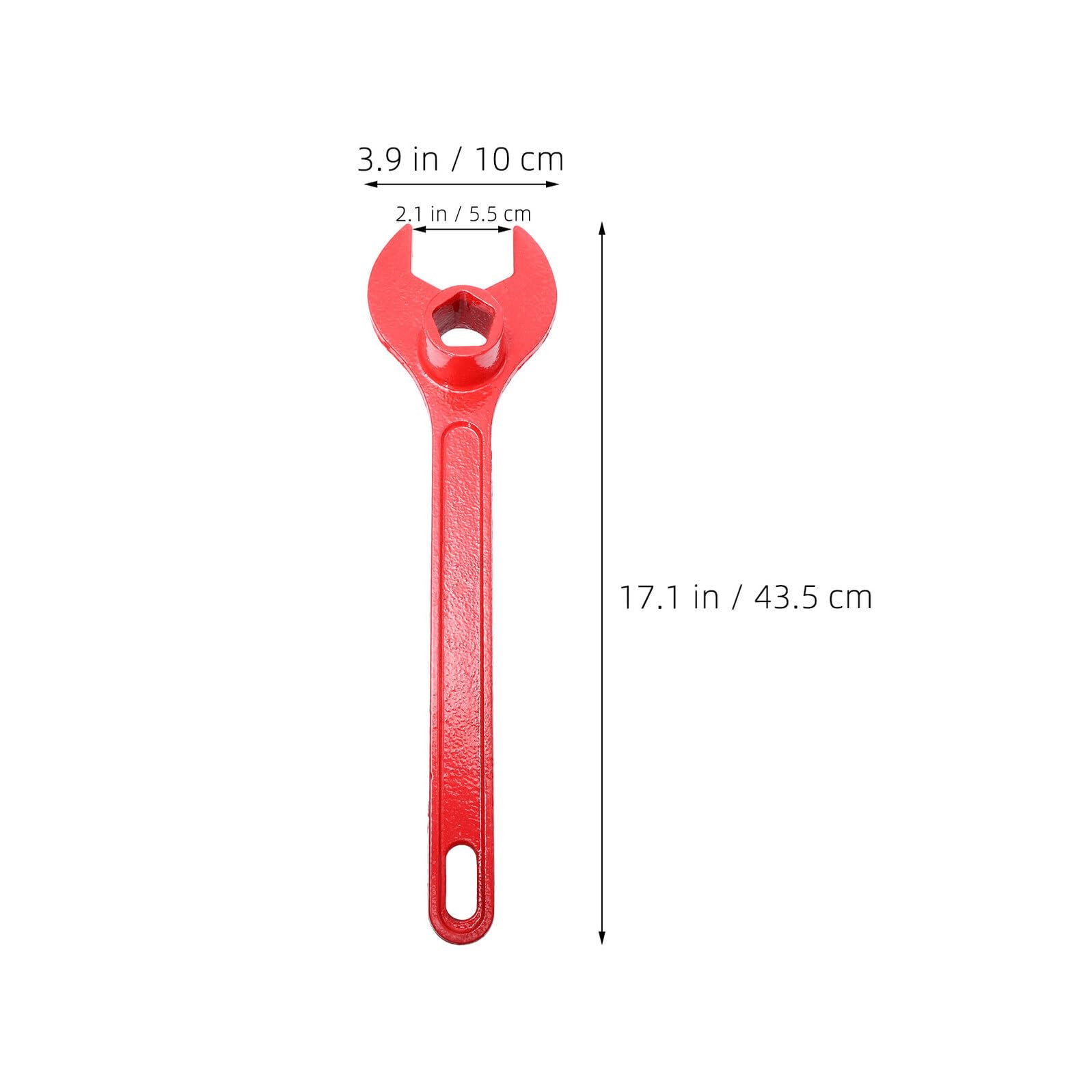 Llave Hexagonal para Hidrantes contra Incendios de Hierro Fundido | Rojo, Resistencia Corrosión y Transmisión de Par, para Rescates y Emergencias en Exteriores