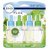 Febreze Plug in Air Freshener and Odor Eliminator, Scented Oil Refill, Morning & Dew, 0.87 Fl Oz (Pack of 2)