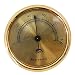 Cigar Hygrometer - Metal High Precision Round Analog Hygrometer with 3M Double Sided Tape - Size (2.95 * 2.95 * 0.6in) Gold