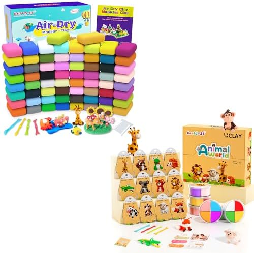 Aestd-ST Air Dry Clay 66 Colors & Air Dry Clay Kit - Animal Theme image 5