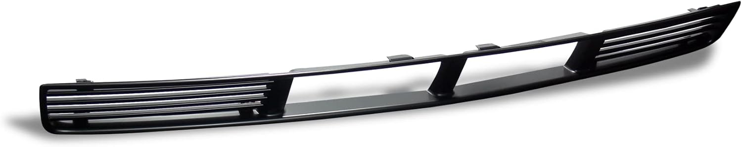 Armordillo Horizontal Style Front Grille|Compatible With 2005-2009 Ford Mustang V6|8741054|Piano Black|Front Hood Bumper Grille
