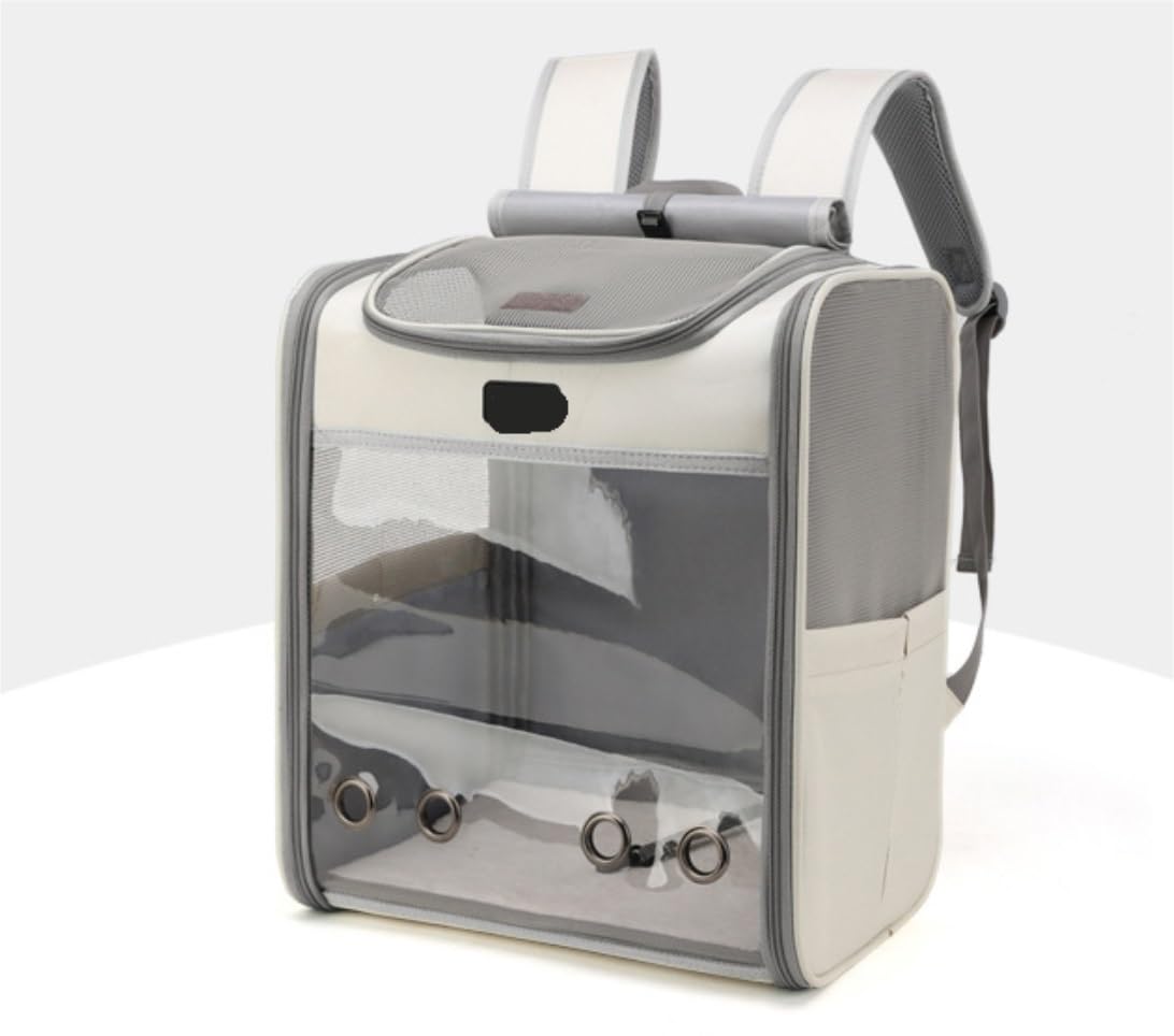 Transportin Gato Perro Mochila para Gatos Mochila para Gatos Portador para Gatos Cachorros Mochilas Porta Gatos con Malla Transpirable Resistente A Los Arañazos Transportin Gato Coche(B)
