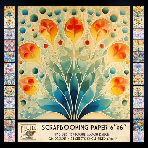 Papier pour scrapbooking de style baroque contre les pages vides