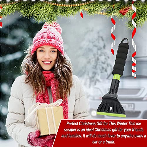 Nibule Ice Scraper,Snow Scrapers for Car Windshield, Car Window Frost Removal Brush Tool with Foam Handle,4.7 Inch Large Soft Blade for SUVs Trucks-Scratch Free,Ideal Gifts for Men Dad Him Boyfriend