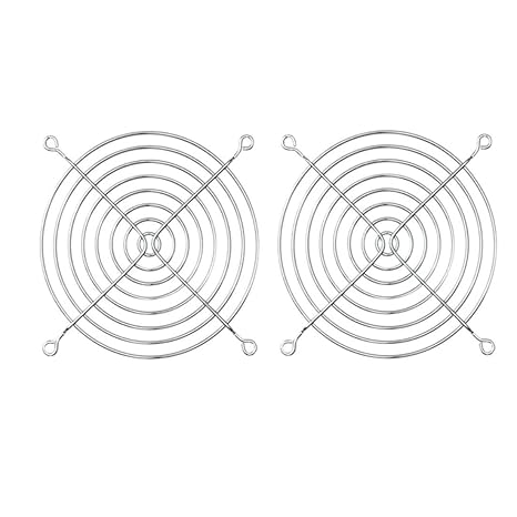 Metal Fan Grill 120mm PC Computer Fan Grill Mounting Finger Guard Protection Cover,Pack of 4