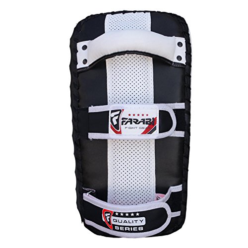 Farabi Sports Thai Pad, Kickboxing Kick Pad, Kick Training Strike Shield Mma Muay Thai Curved X 1 #TOP1