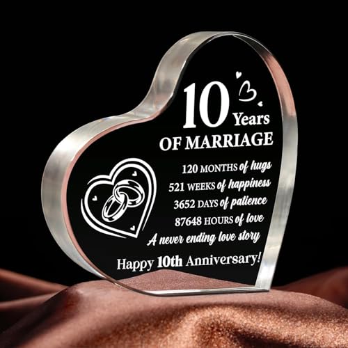 Image of Acrylic Plaque Gifts 2 (10th Anniversary)