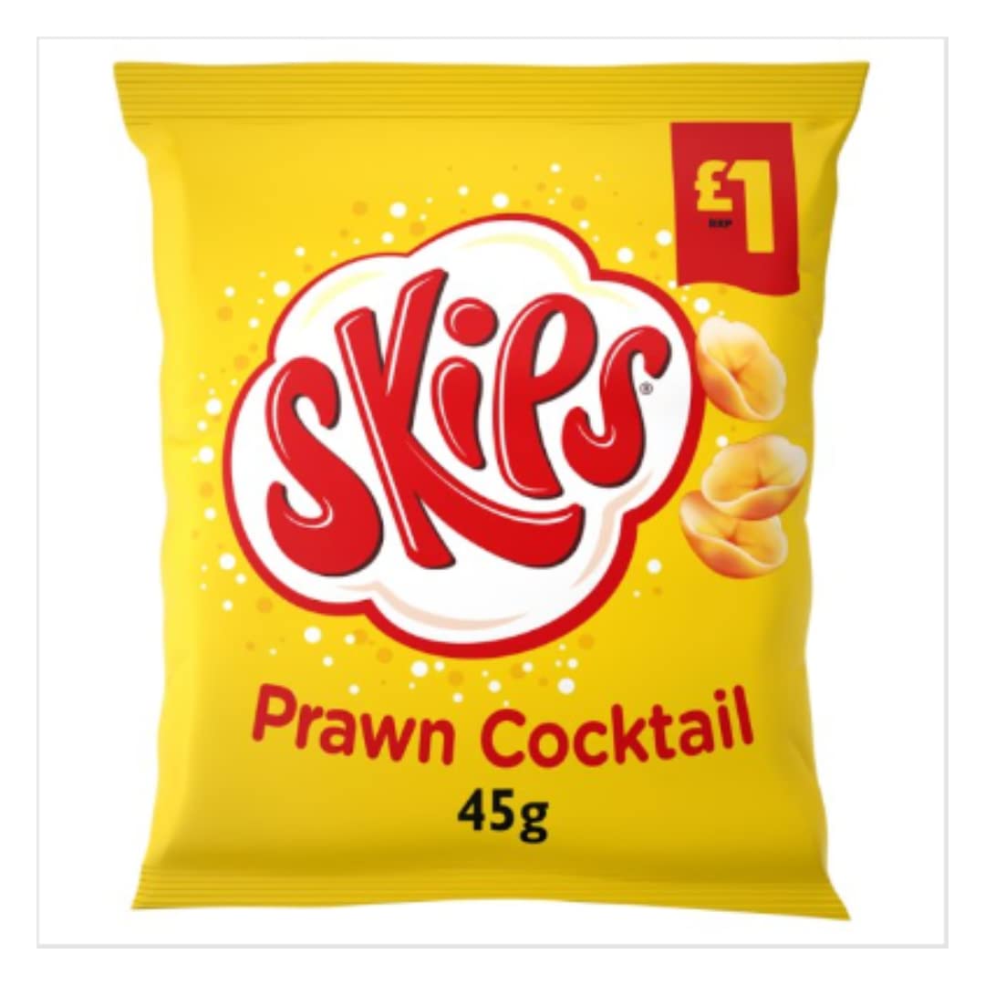 Skips Prawn Cocktail Crisps 45g x Case of 16