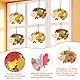ZZRSYJ 12Stü ckIgel Bastelsets für Kinder,Herbst Kreativsets,Kreativsets Herbst Basteln mit Kindern,Moosgummi-Bastelset,Perfekte Herbstgeschenke für Herbst Basteln mit Kindern