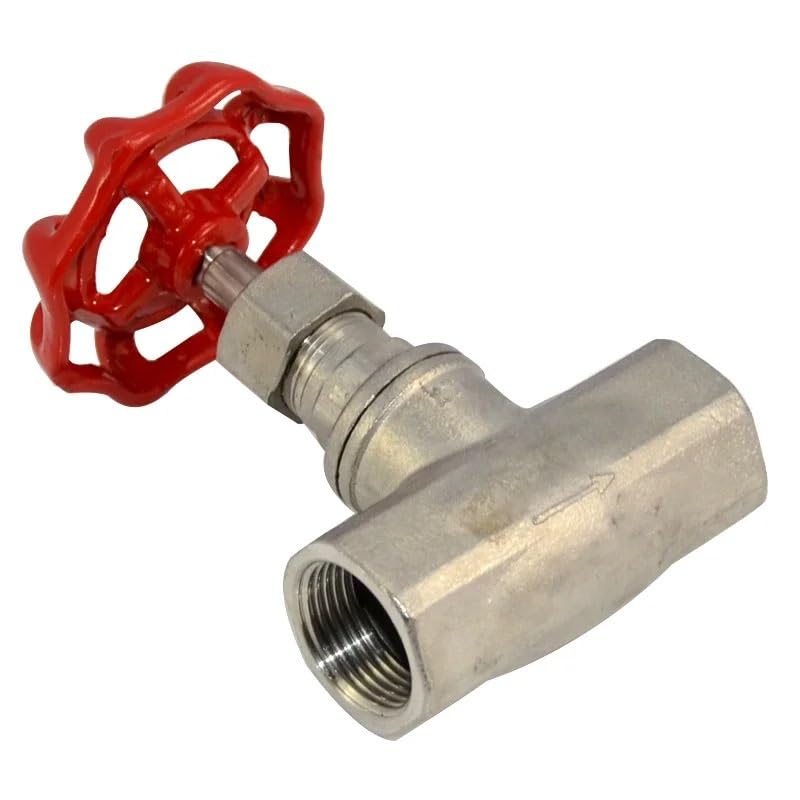 Válvula de globo de acero inoxidable SS304 con rosca hembra de 1-1/2 para agua 4