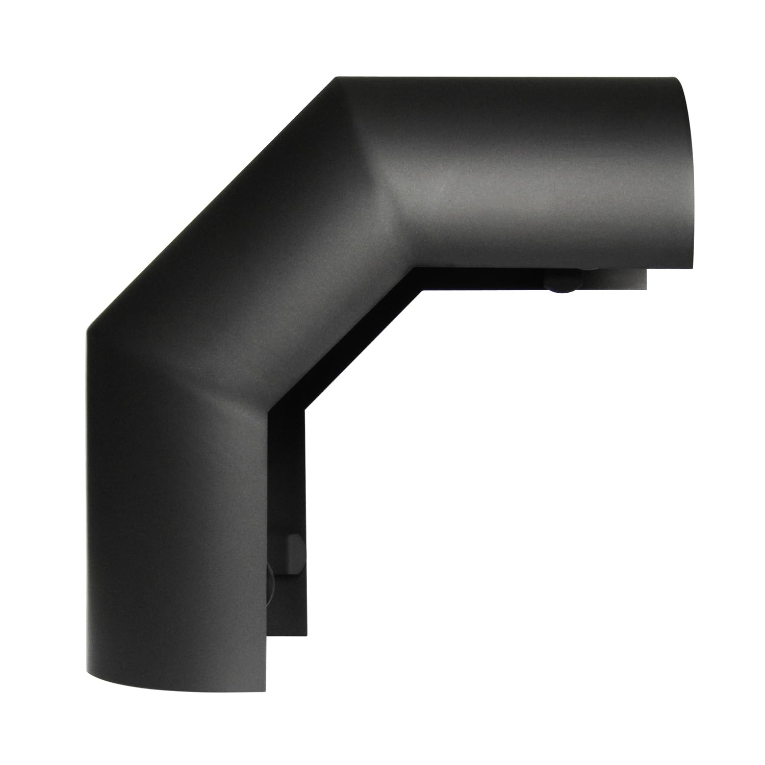 raik Thermoschild für Rauchrohrbogen 150 mm 90° Hitzeschutz für Ofenrohrbogen 3-teilig Stahl 2 mm Senotherm Beschichtung schwarz Kamin Zubehör reduziert Mindestabstand